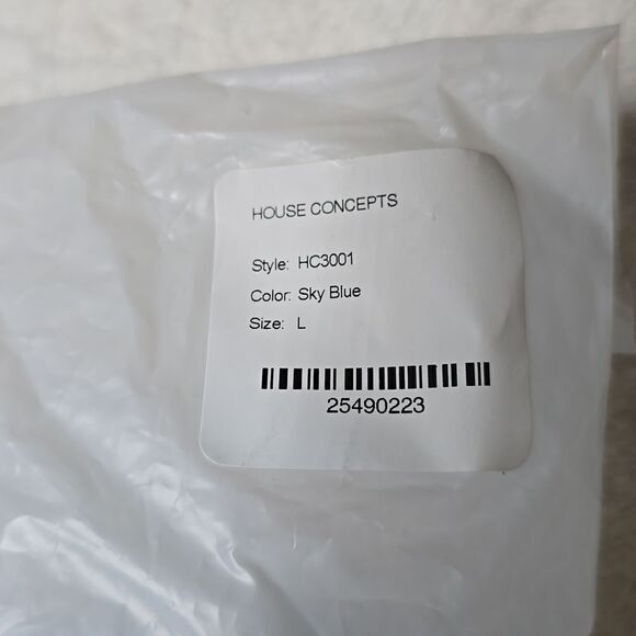 197 NWT House ID Athletic Tee Size Large Color Sky Blue - Picture 8 of 9